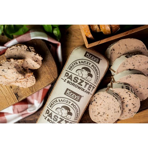 KRZYŚ PASZTET Z BOROWIKAMI ok 1kg