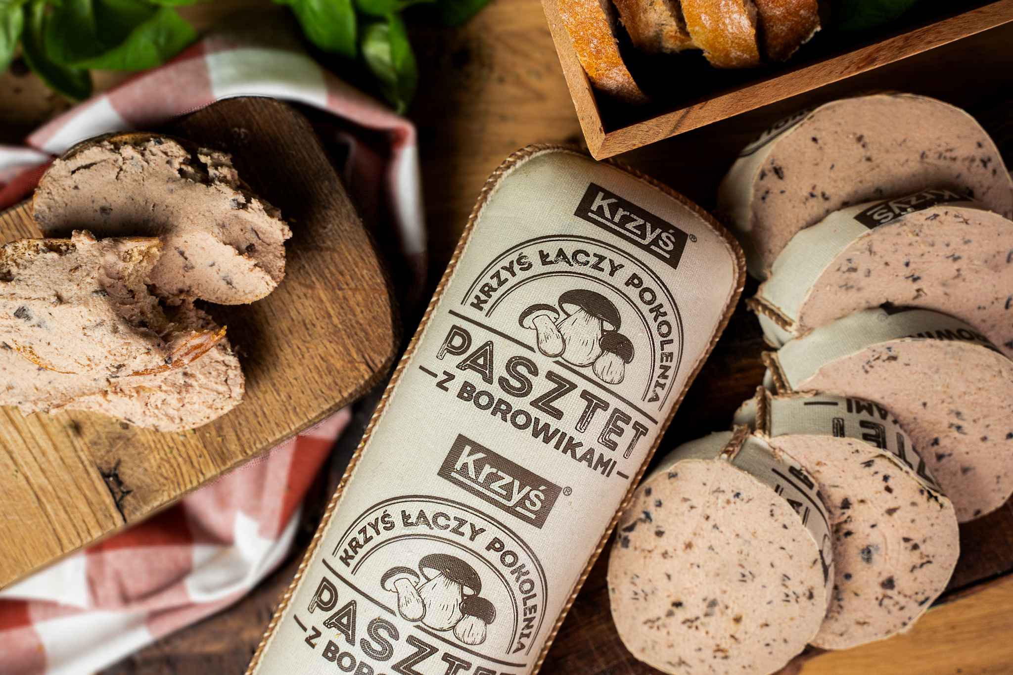 KRZYŚ PASZTET Z BOROWIKAMI ok 1kg