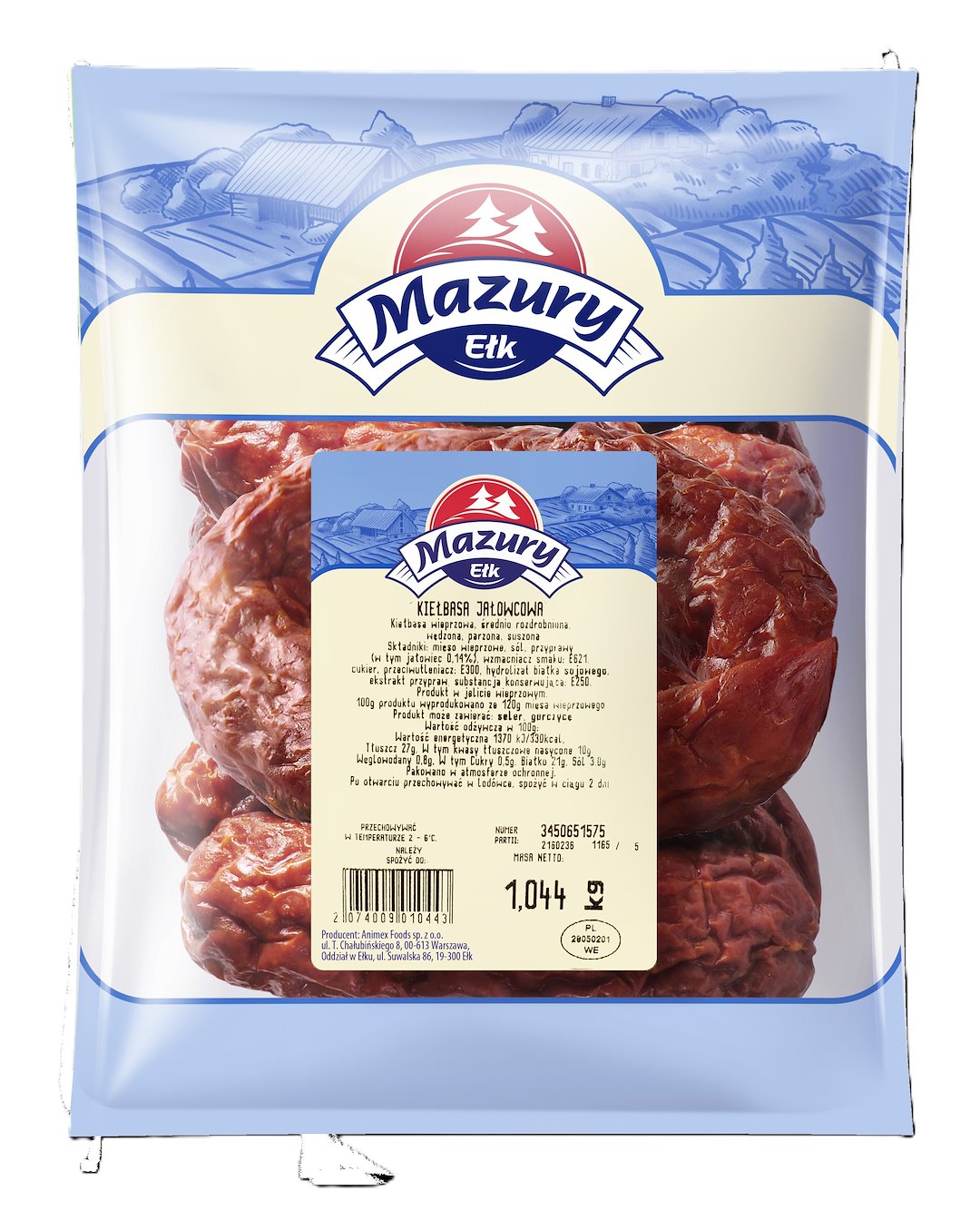 EŁK KIEŁBASA JAŁOWCOWA ok 1,5kg