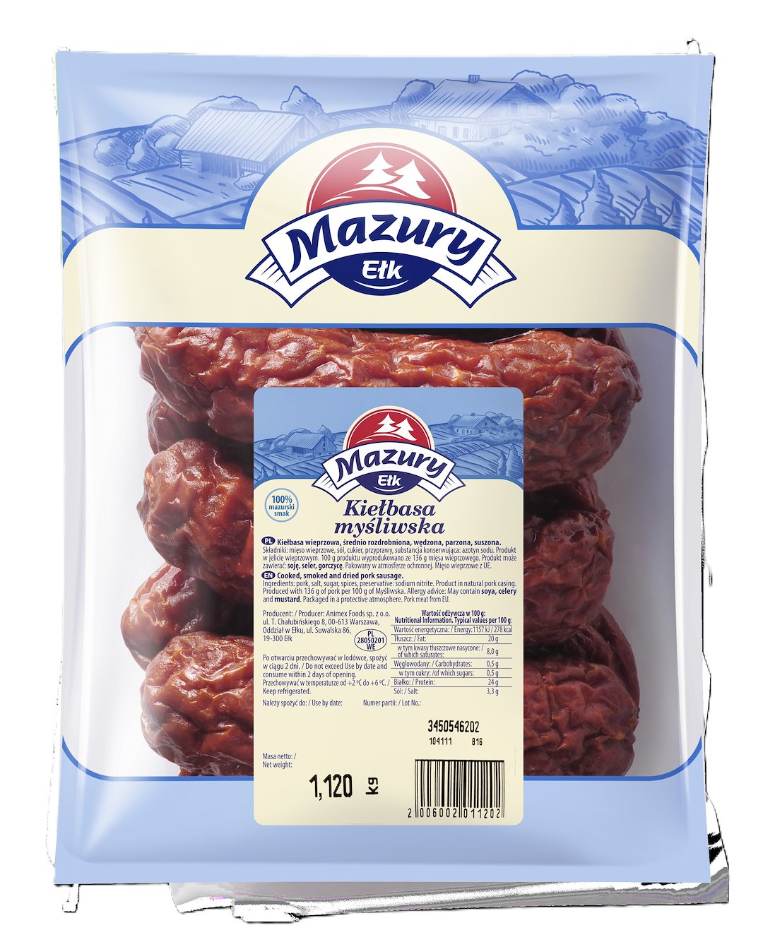 EŁK KIEŁBASA MYŚLIWSKA ok 1,5kg