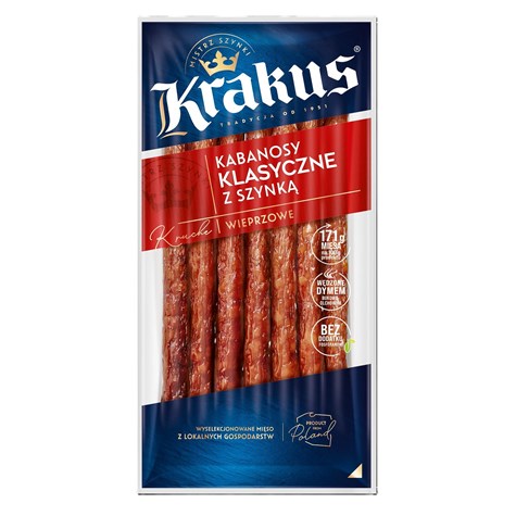 KRAKUS KABANOSY CLASSIC VAC 180g/10
