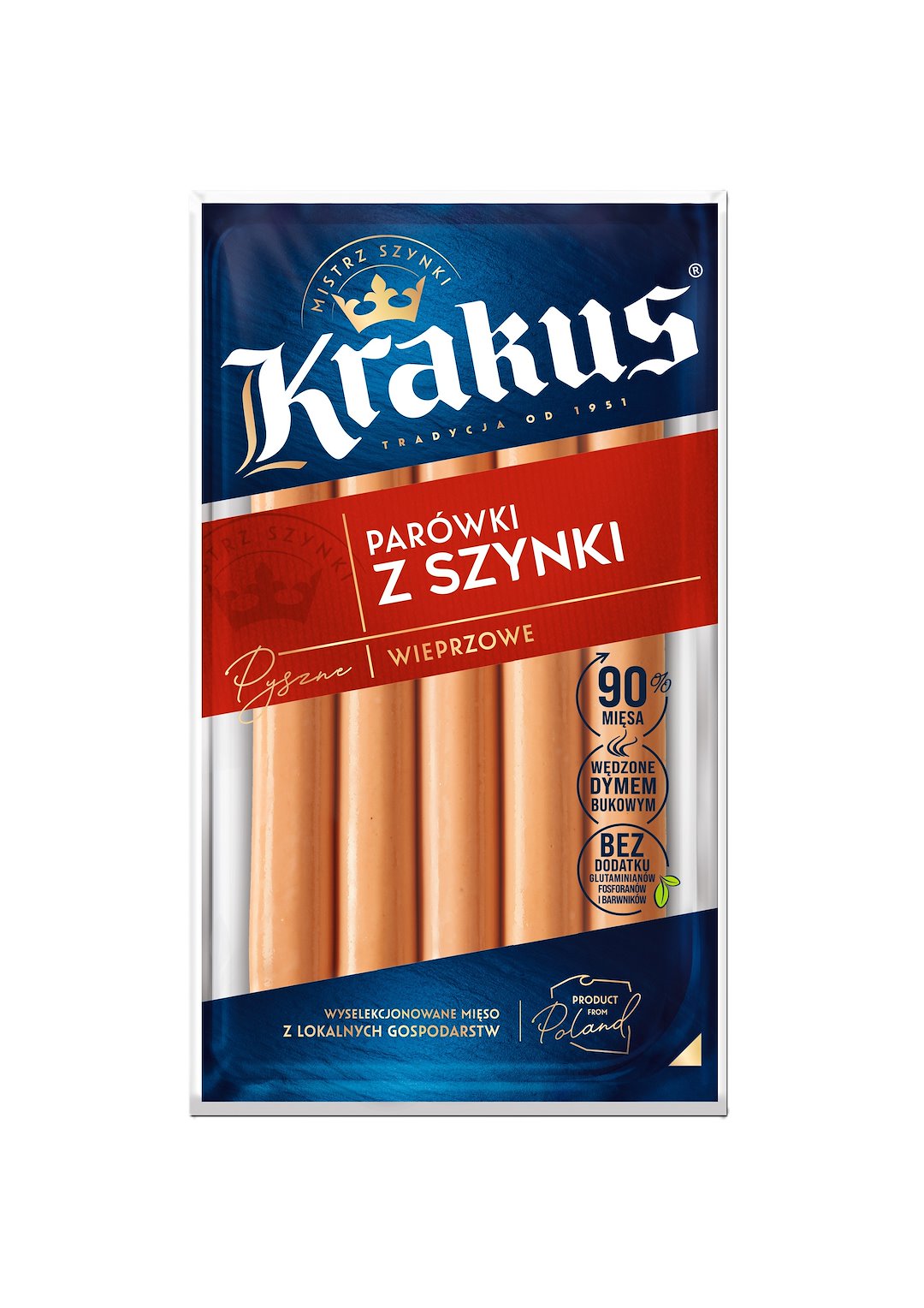KRAKUS PARÓWKI Z SZYNKI 200g/22