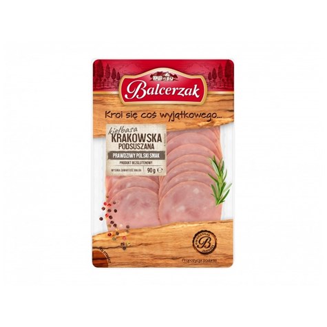 BALCERZAK KIEŁBASA KRAKOW PODSUSZ PLASTRY 90g/10