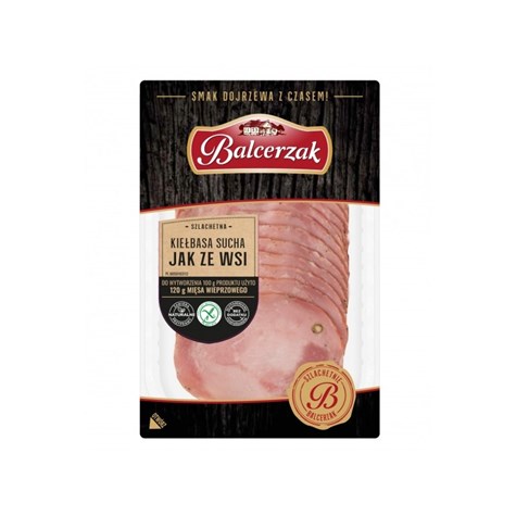 BALCERZAK KIEŁBASA SUCHA JAK ZE WSI PLASTRY 90g/10