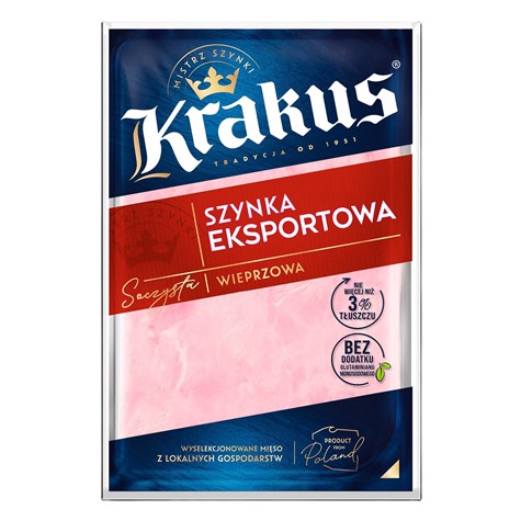 KRAKUS SZYNKA EXPORTOWA PLASTRY 120g/22
