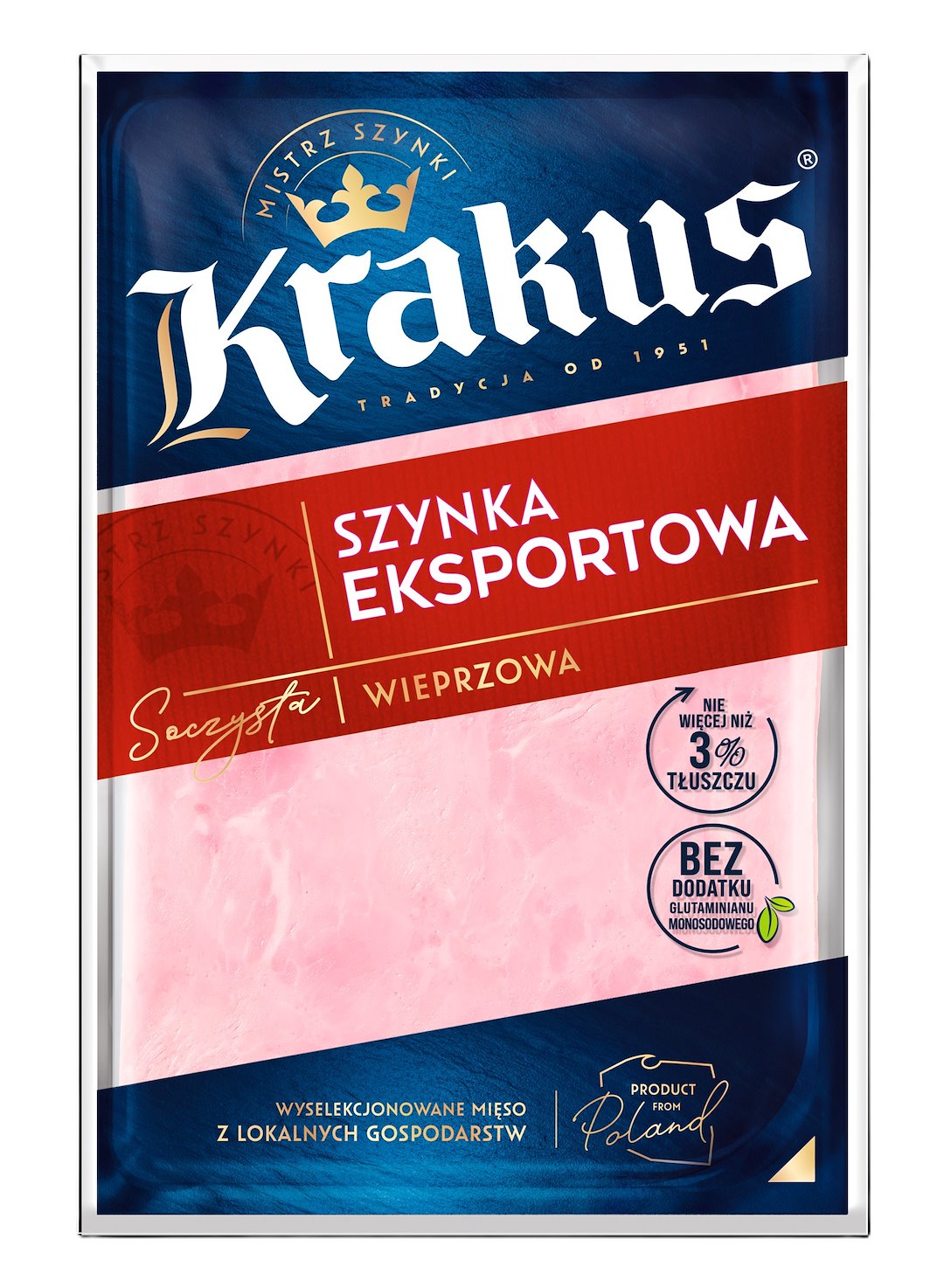 KRAKUS SZYNKA EXPORTOWA PLASTRY 120g/22