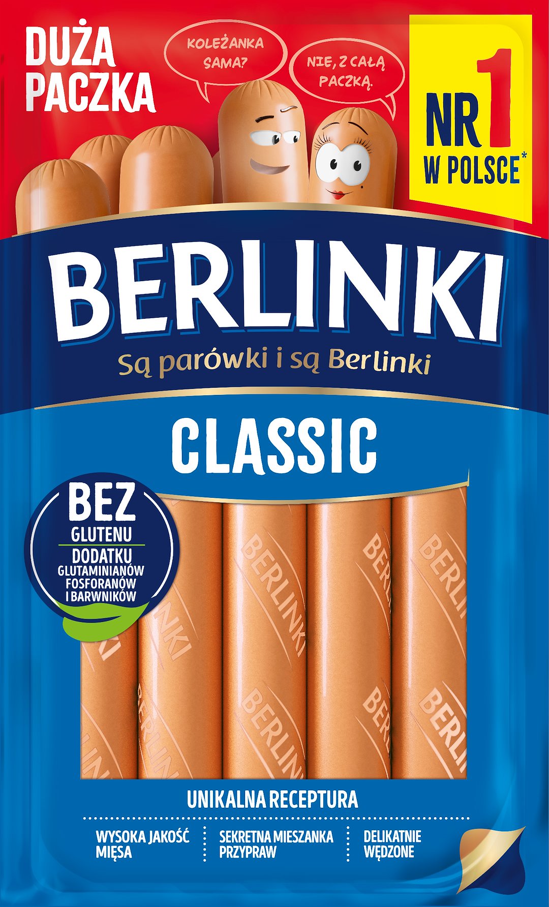 MORLINY BERLINKI PARÓWKI CLASSIC ok 0,7kg