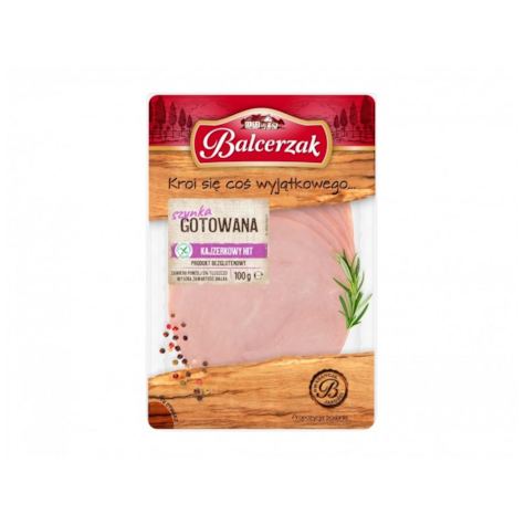 BALCERZAK SZYNKA GOTOWANA PLASTRY 100g/10