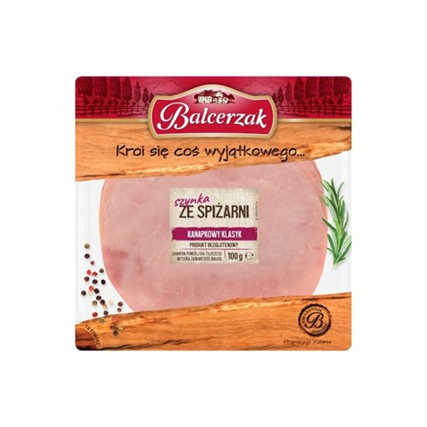 BALCERZAK SZYNKA ZE SPIŻARNI PLASTRY 100g/10