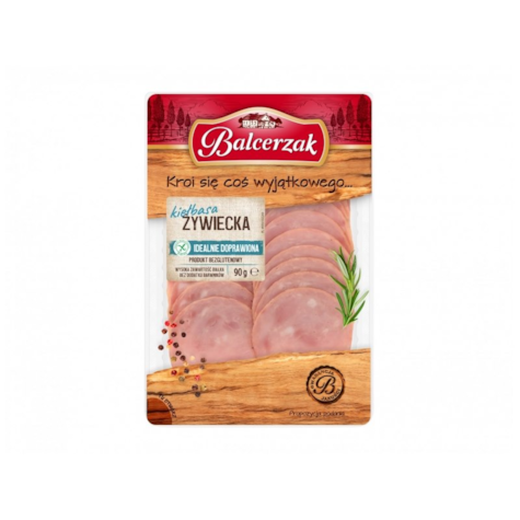 BALCERZAK KIEŁBASA ŻYWIECKA EXTRA PLASTRY 90g/10