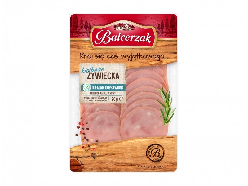 BALCERZAK KIEŁBASA ŻYWIECKA EXTRA PLASTRY 90g/10
