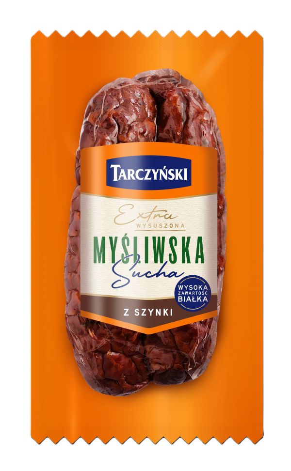 TARCZYŃSKI KIEŁBASA SUCHA MYŚLIWS Z SZYNKI 150g/12