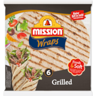 MISSION WRAPS FRESH&SOFT GRILLED 6x24cm 370g/12
