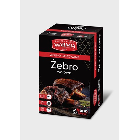 WARMIA ŻEBRO WOŁOWE WOLNO GOTOWANE ok 0,6kg