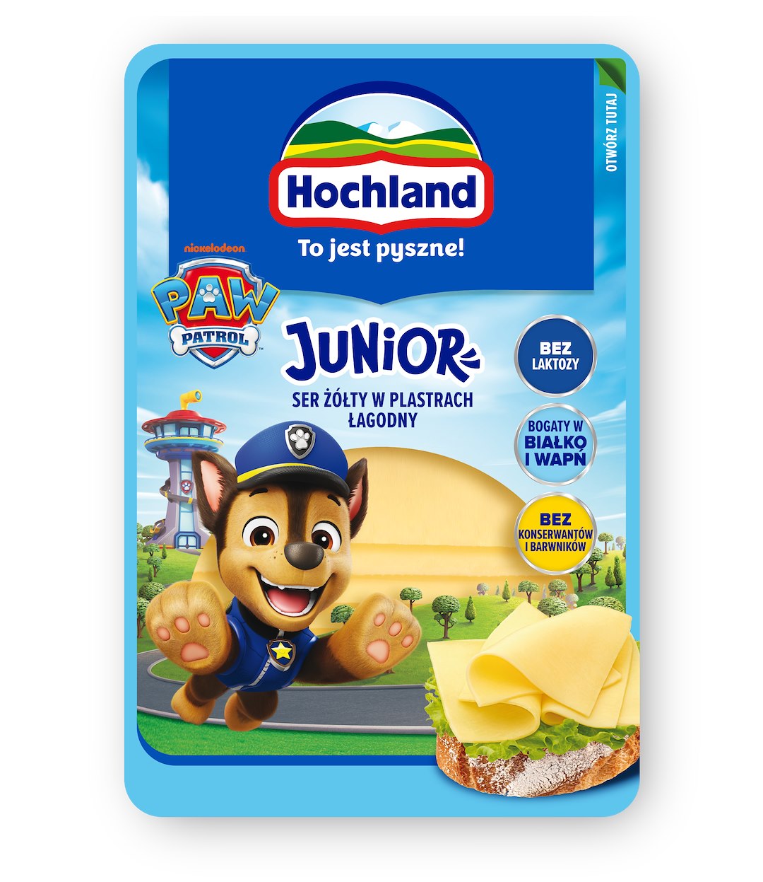HOCHLAND PLASTRY TWAR b/lak JUNIOR ŁAGODNY 135g/12