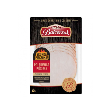BALCERZAK POLĘDWICA PIECZONA PLASTRY 100g/10