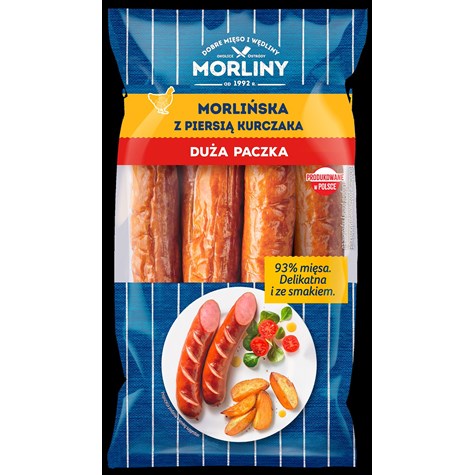 MORLINY KIEŁBASA MORLIŃ Z PIERSI KURCZAKA ok 1,2kg