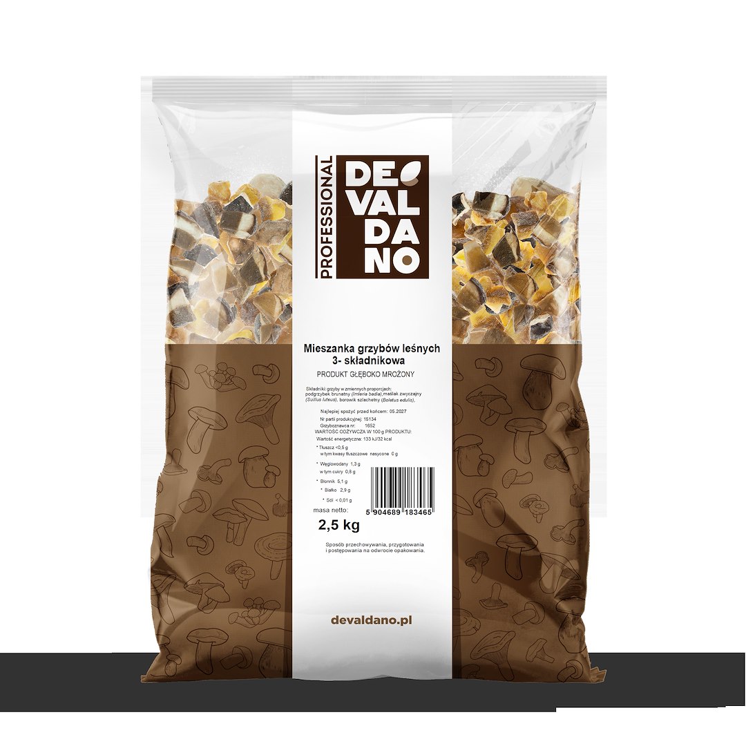DANEX MIESZANKA GRZYBÓW LEŚNYCH KOSTKA 2,5kg/4