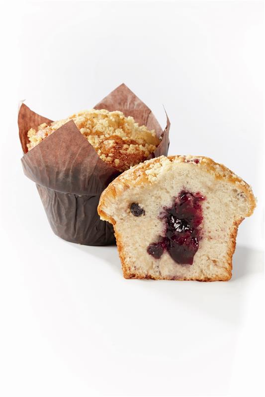 DELIFRANCE MUFFIN JAGODOWY Z KRUSZONKĄ 120g/24
