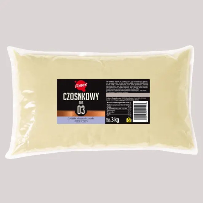 FANEX SOS CZOSNKOWY 3kg/3 worek z korkiem