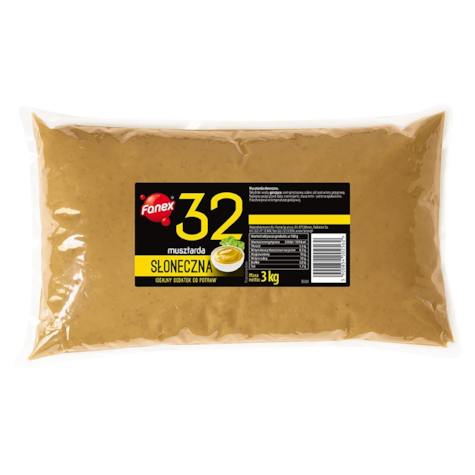 FANEX MUSZTARDA 3kg SŁONECZNA (3) worek z korkiem