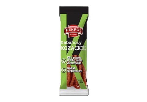 PEKPOL KABANOSY KOZACKIE 140g/14