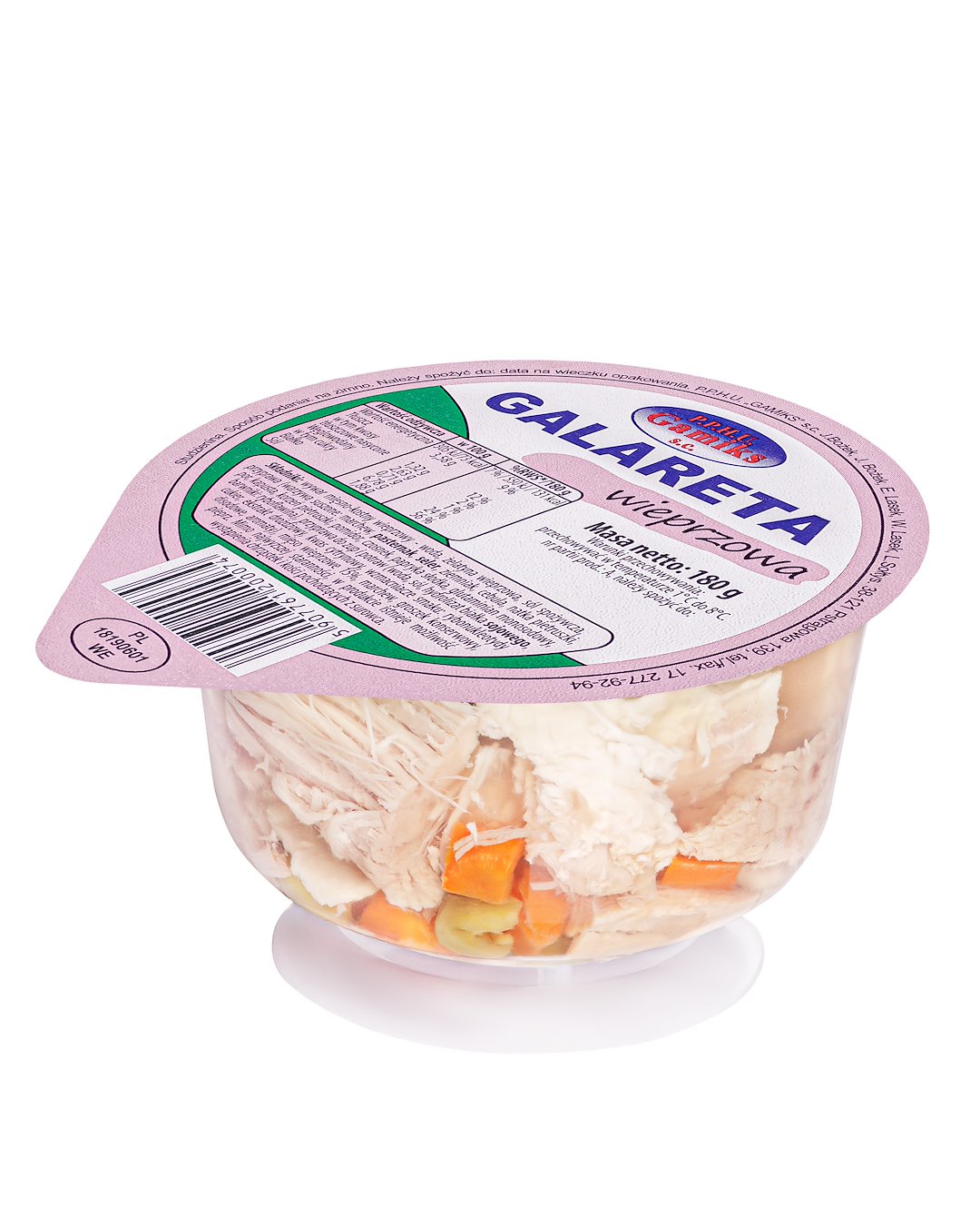 GAMIKS GALARETKA WIEPRZOWA 180g/12