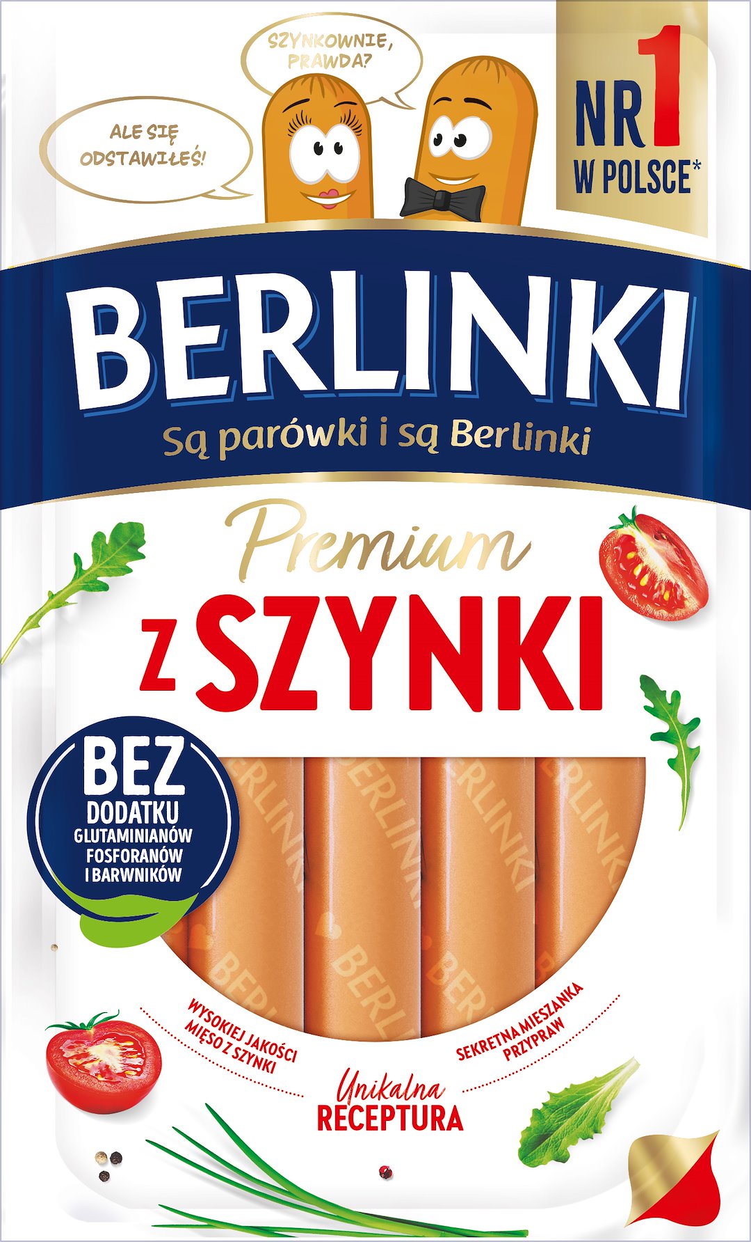 MORLINY BERLINKI PARÓWKI Z SZYNKI 225g/11