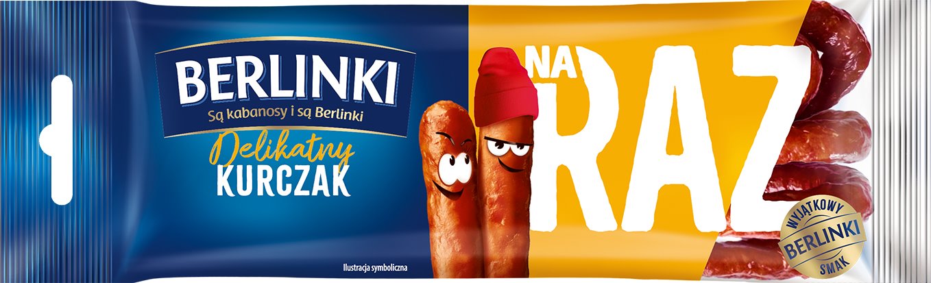 MORLINY BERLINKI KABANOSY NA RAZ KURCZAK 50g/18