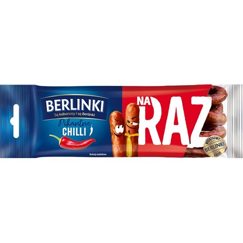 MORLINY BERLINKI KABANOSY NA RAZ CHILLI 50g/18
