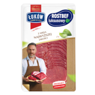 ŁUKÓW ROSTBEF LUKSUSOWY PLASTRY 100g /10