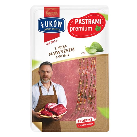 ŁUKÓW PASTRAMI PREMIUM PLASTRY 100g/10