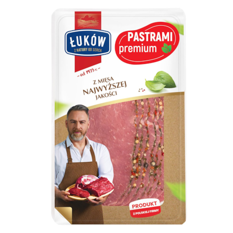 ŁUKÓW PASTRAMI PREMIUM PLASTRY 100g/10