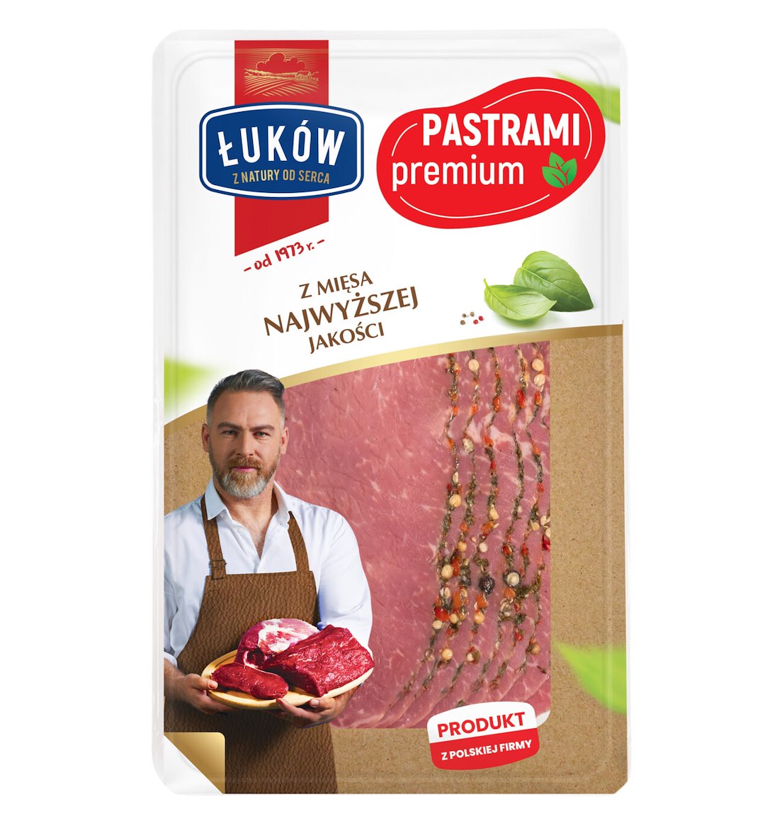 ŁUKÓW PASTRAMI PREMIUM PLASTRY 100g/10
