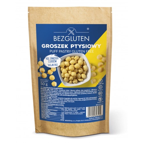 BEZGLUTEN GROSZEK PTYSIOWY 50g/10