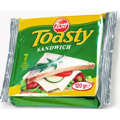 ZOTT SER TOPIONY PLASTRY 120g/48 TOASTY HAMBURGER