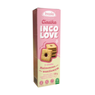 INCOLA CIASTKA MALINA-WANILIA 120g/12 BEZGLUTENOWE