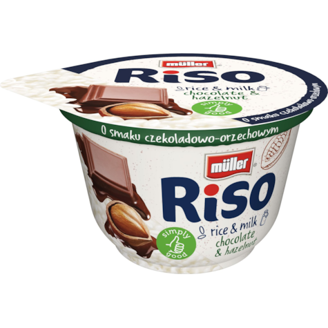 MULLER RISO CZEKOLADA ORZECH LASKOWY 200g/12