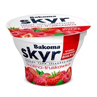BAKOMA JOGURT SKYR MALINA - TRUSKAWAKA 150g/12