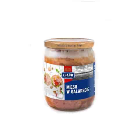 ŁUKÓW MIĘSO W GALARECIE SŁOIK 460g/6