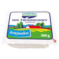 KRASNYSTAW TWARÓG PÓŁTŁUSTY KRAJANKA 300g/20