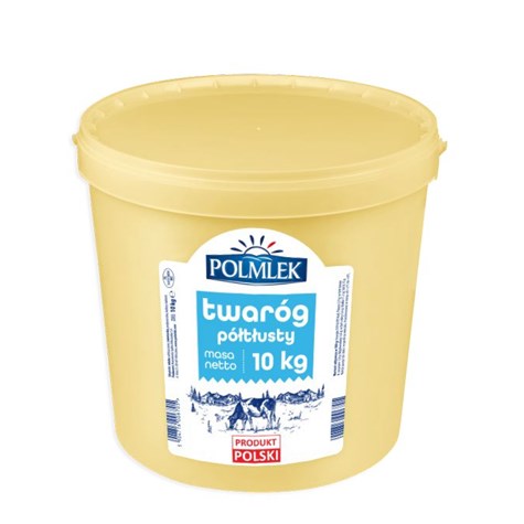 POLMLEK TWARÓG PÓŁTŁUSTY 10kg 2,9% wiadro