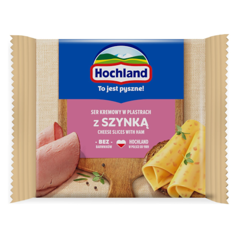 HOCHLAND PLASTRY KREM. TOPIONE SZYNKA 130g/12