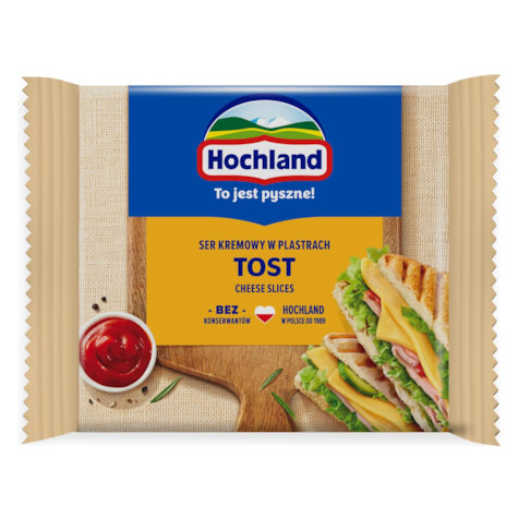 HOCHLAND PLASTRY KREM. TOPIONE TOST 130g/12