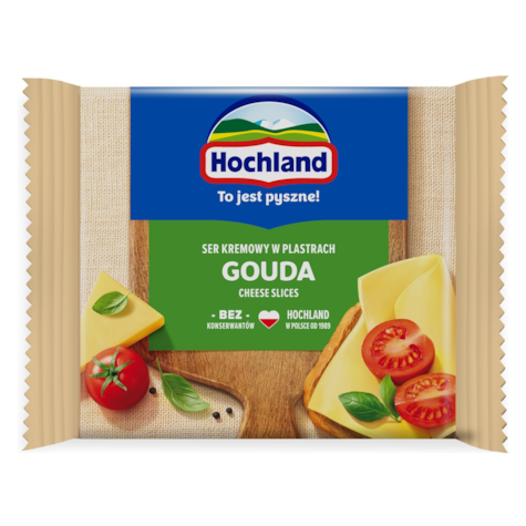 HOCHLAND PLASTRY KREM. TOPIONE GOUDA 130g/12