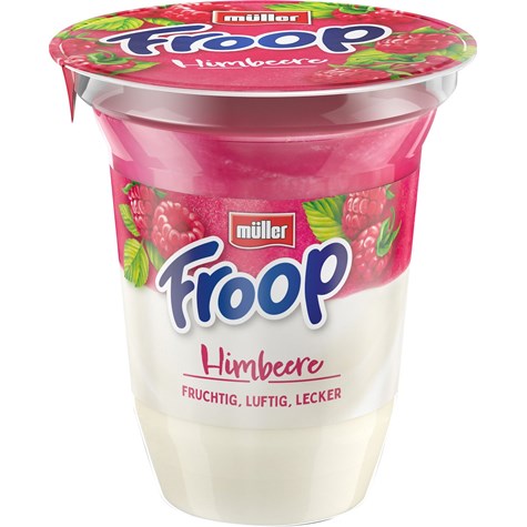 MULLER FROOP JOGURT Z MUSEM MALINOWYM 150g/20