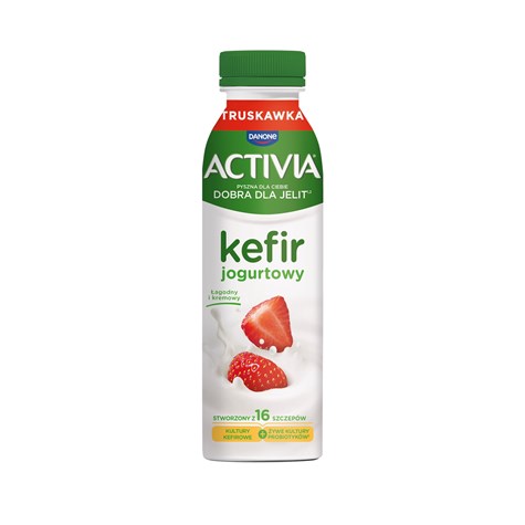 DANONE ACTIVIA KEFIR TRUSKAWKOWY 280g/8