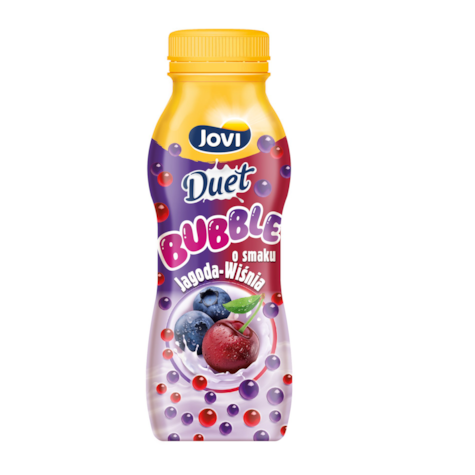 JOVI NAPÓJ BUBBLE JAGODA WIŚNIA 230g/12
