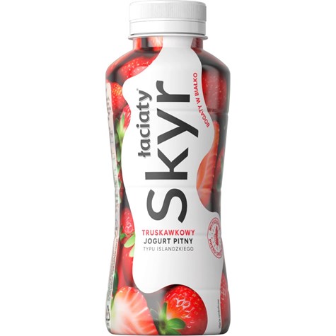 ŁACIATE JOGURT SKYR PITNY TRUSKAWKA 360g/12
