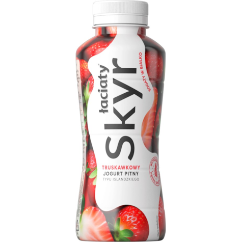 ŁACIATE JOGURT SKYR PITNY TRUSKAWKA 360g/12